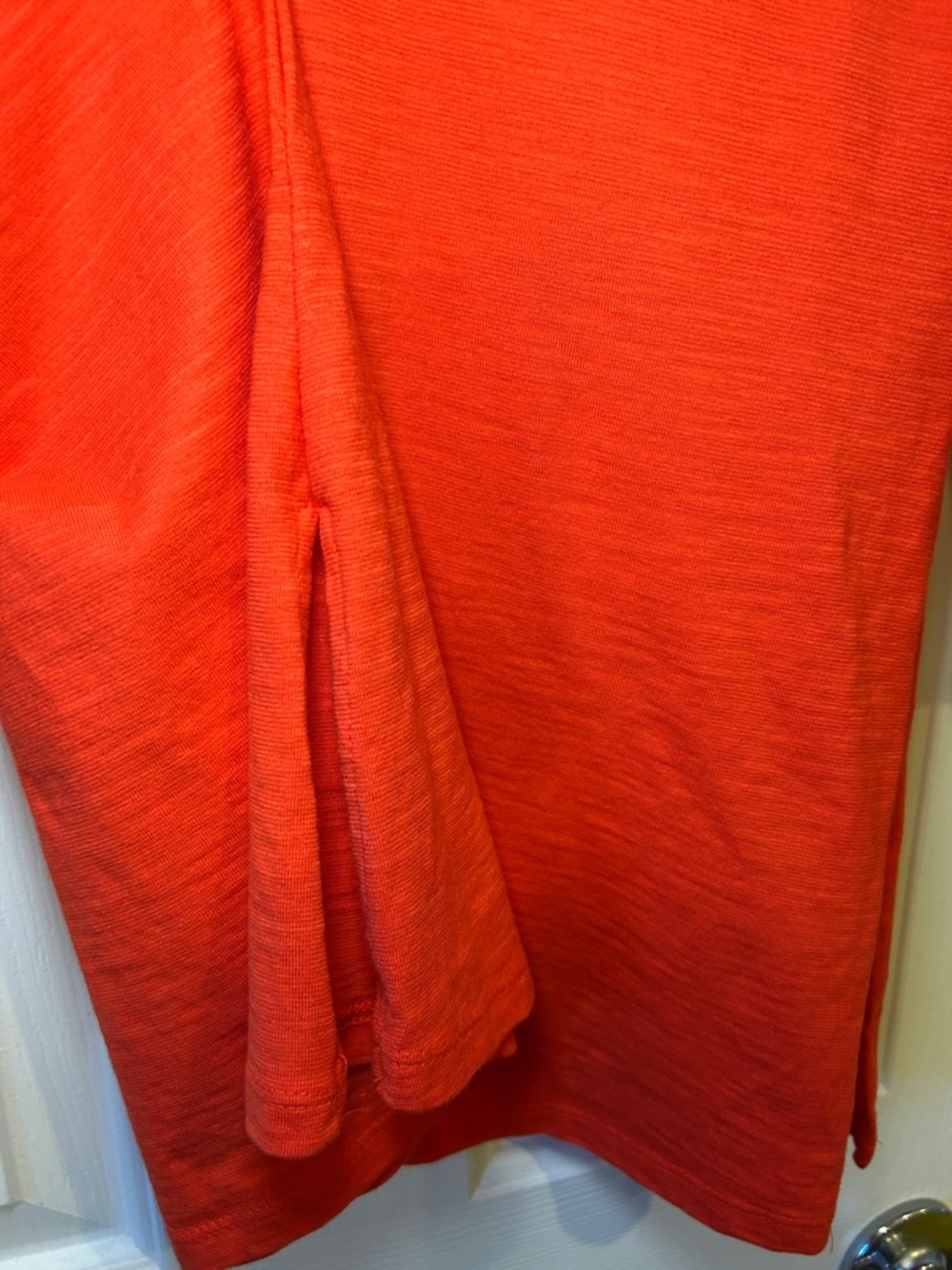 Peter Nygard Red Tunic with White Embroidery and Rhinestone V-Neck - Picture 7 of 7